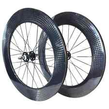 700C Fixed Gear Carbon Wheelset 88mm Depth 25mm Width Clincher Track Bike Wheels