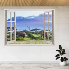 Elephants and Kilimanjaro