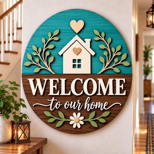 Personalised floral wooden - personalised,
