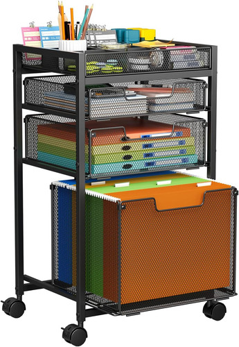 Rolling file cart - rolling, with