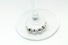 Personalised Name Wine Gin Glass Charms For Hen Parties Weddings Birthdays