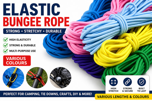 Elastic bungee rope shock cord - elastic,