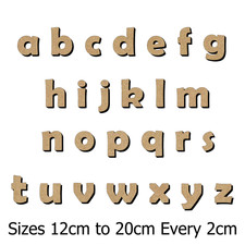 Wooden MDF Lowercase Letters