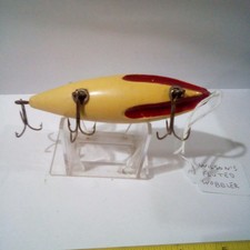 Vintage Wilson's Fluted wobbler Fishing Lure May 1913
