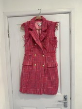 Forever Unique Hot Pink Sweet Blazer Dress Size 10 excellent condition Worn Once