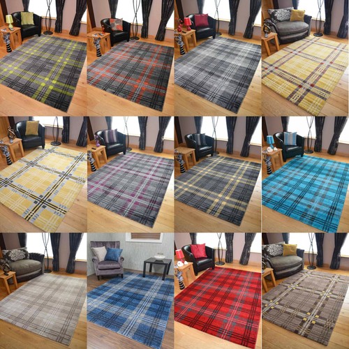 Modern soft tartan rugs - modern,