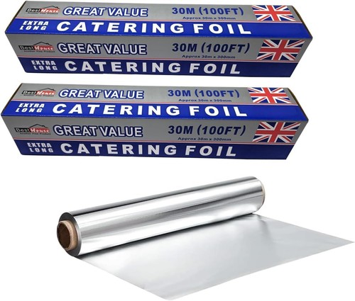 Aluminium foil roll 300mm - aluminium,