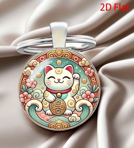 Beautiful lucky cat - lucky, round