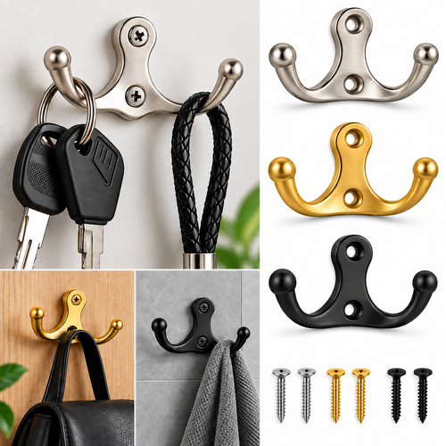 Coat hooks vintage wall - hooks,