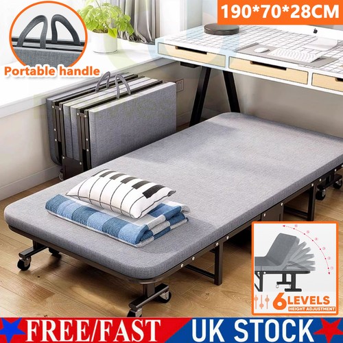 Folding single guest bed - single,