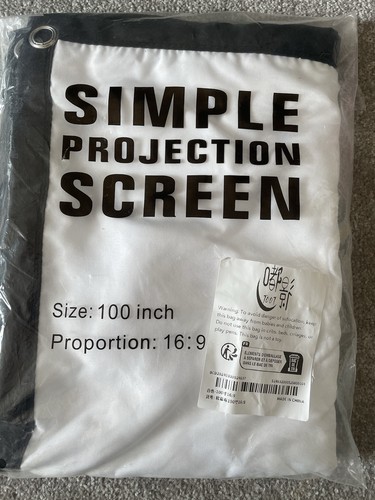 100inch projection screen 9 - projection, 16:9