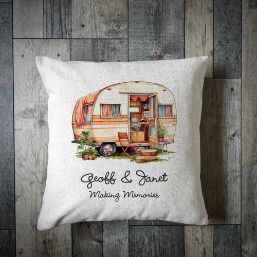 Personalised caravan cushion - personalised,