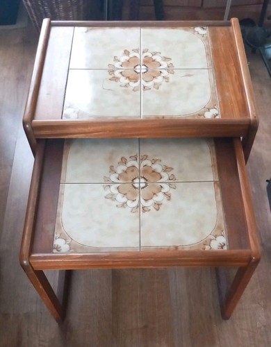 Vintage nest tiled top - tiled,