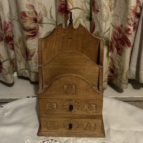 Vintage carved wooden letter - vintage,