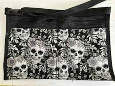 Black denim money bag/belt