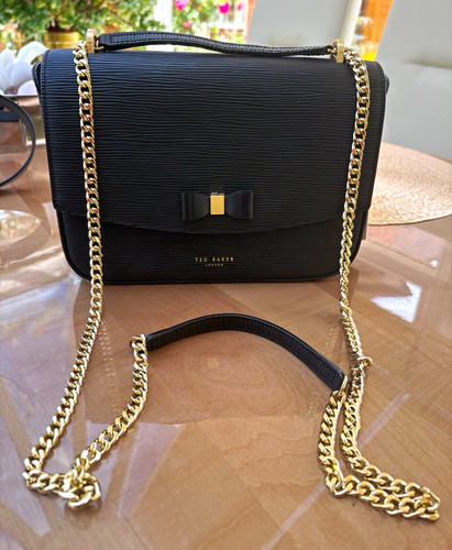 Ted baker black leather small - black,