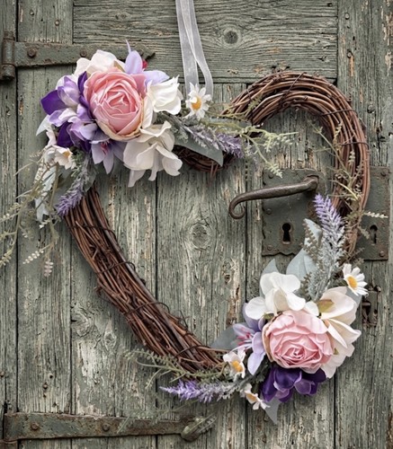Rustic mini heart - mini, heart-shaped