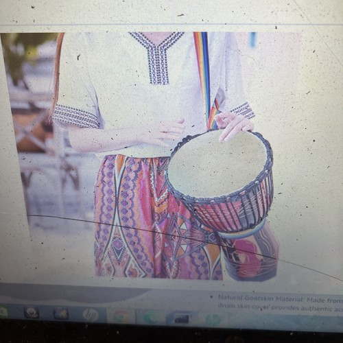 Goat skin drum cover - goat, 12