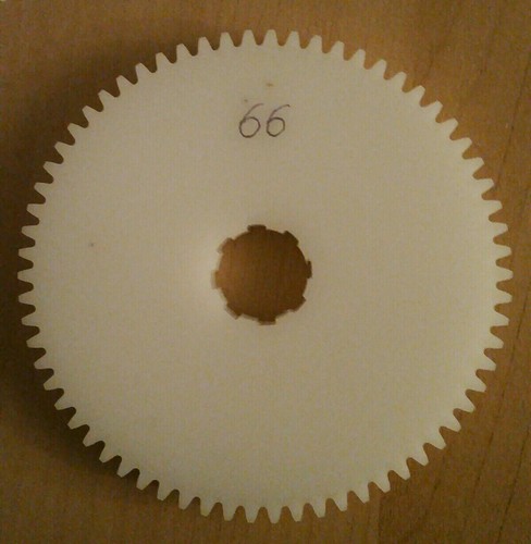66t delrin gear fit - delrin, to