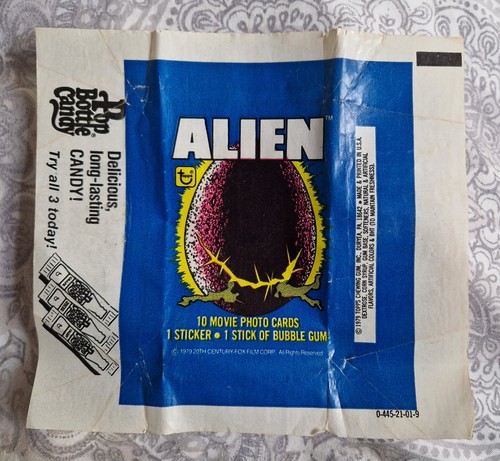 1979 alien gum wrapper - 1979,
