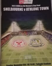 Athlone v Shelbourne FAI Cup women's football final programme November 2022