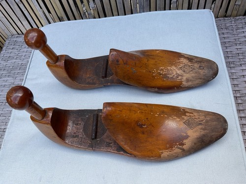 Antique shoe lasts wooden - antique,