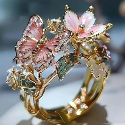 Hot pretty pink butterfly - pretty,