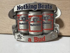 vintage budweiser belt buckle 1992