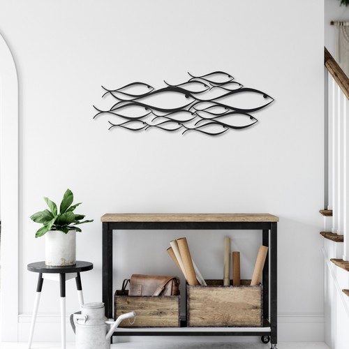 School fish metal wall - of,