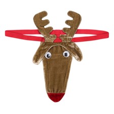 Novelty Men Christmas Reindeer Thong G-String Panties Funny Cosplay Underwear
