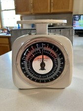 Vintage Household Scale 24lb Krups White Metal Made In Ireland