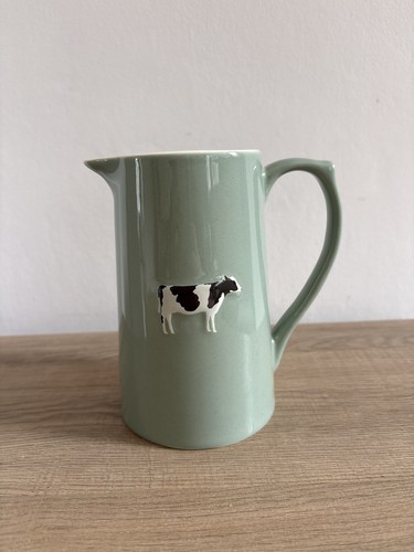 Ceramic green cow jug 700ml - cow,