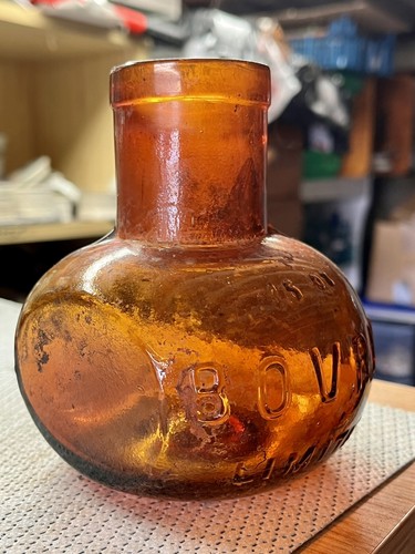 Huge 16oz amber glass 1915 - 16oz,