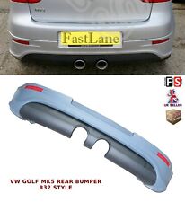 VW GOLF MK5 REAR LOWER BUMPER DIFFUSER R32 LOOK 100% OEM FIT TDI GTI FSI