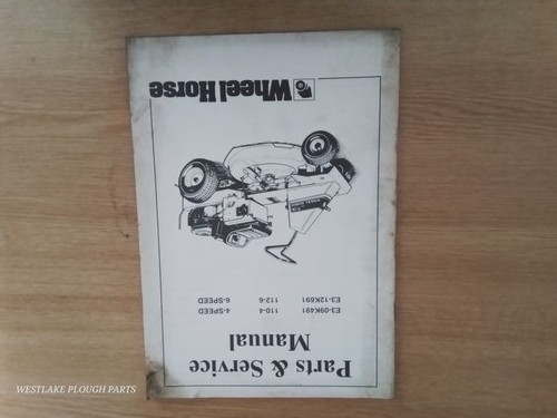 Wheel horse instructions - wheel,