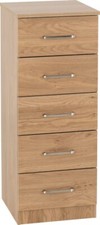 DAKOTA OAK EFFECT 5 DRAWER