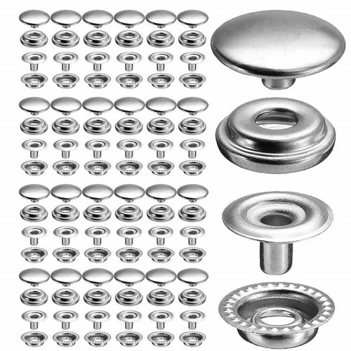 100 pcs 15mm - stainless, steel