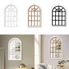 Arched window wall mirror