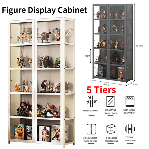 Tier display cabinet with - 5-tier,