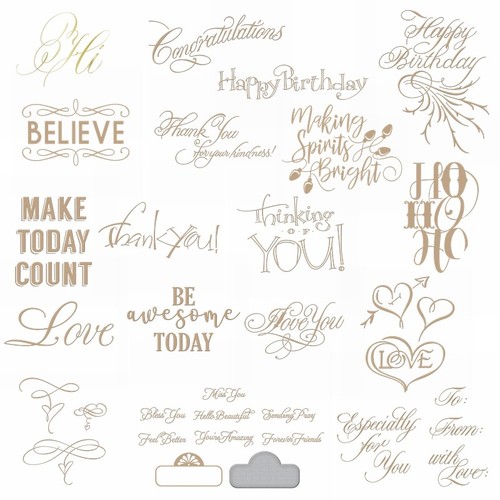 Greetings and wishes hot - hot, foil