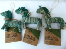 OXFAM Zebra Jute Hanging