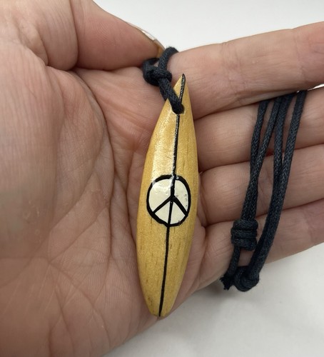 Wooden carved surfboard - carved,