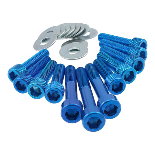 Blue transmission cover screws - transmission,