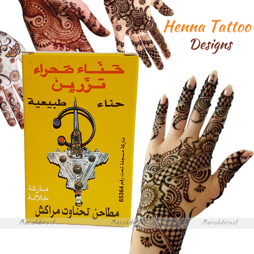 Natural henna powder hands - powder,