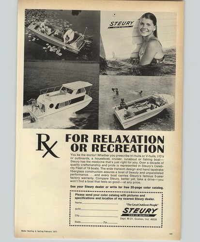 1971 paper boat steury - 1971,