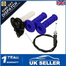 Pair 7/8" Throttle Accelerator Grip Twist Cable 110CC 125CC ATV  Pit Dirt Bike