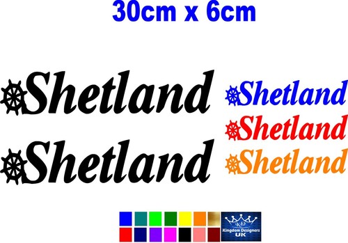 Premium cast shetland decal - premium, decal-