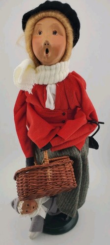 Vtg byers choice caroler - byers,