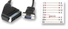 21 Pin Scart To 15 Pin HD D