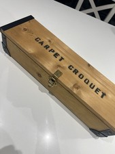 CARPET CROQUET SET IN PINE Wooden BOX